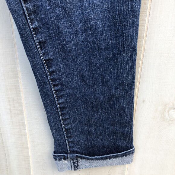 Kut from the Kloth Women's Jeans Blue 6 Denim Katy Boyfriend Slim Cropped Pants - Picture 3 of 9